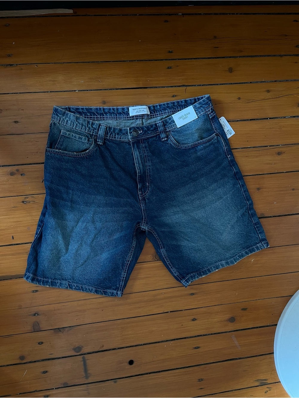 Classic Men’s Dark Blue Denim Jean Shorts